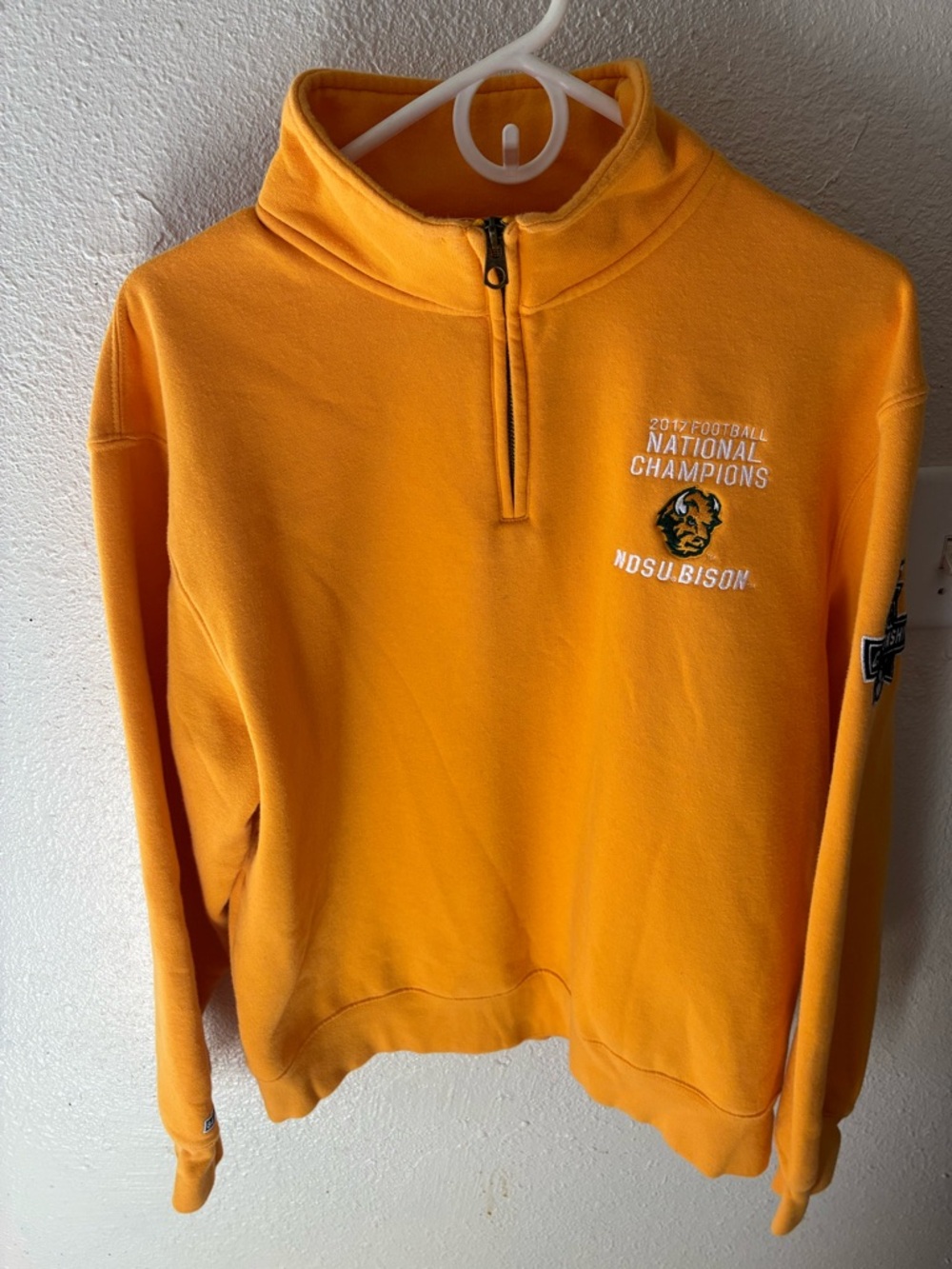 NDSU Bison 2017 Football National Champions Quarter Zip Sweatshirt